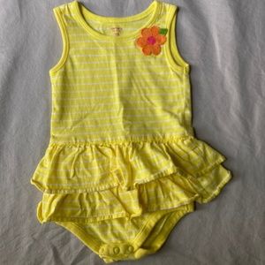 Yellow baby romper